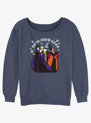 Disney Villains Up To Snow Good Womens Slouchy Sweatshirt