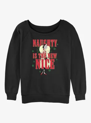 Disney Villains The New Nice Womens Slouchy Sweatshirt
