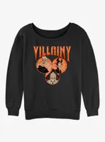 Disney Villains Villainy Womens Slouchy Sweatshirt