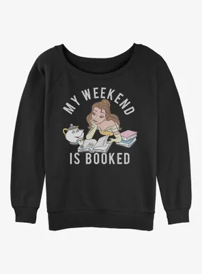 Disney Beauty and the Beast Booked Weekend Womens Slouchy Sweatshirt