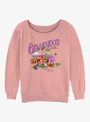 Disney Encanto Destination Casa Womens Slouchy Sweatshirt