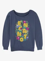 Disney Encanto Flower Arrangement Womens Slouchy Sweatshirt