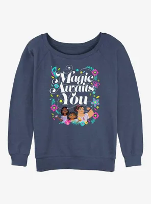 Disney Encanto Magic Awaits Womens Slouchy Sweatshirt