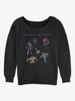 Disney Pixar Lightyear All The Buzz Womens Slouchy Sweatshirt