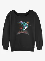 Disney Pixar Lightyear Buzz Run Womens Slouchy Sweatshirt