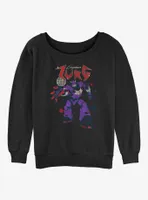 Disney Pixar Lightyear Metal Zurg Womens Slouchy Sweatshirt