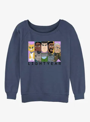 Disney Pixar Lightyear Space Heroes Womens Slouchy Sweatshirt