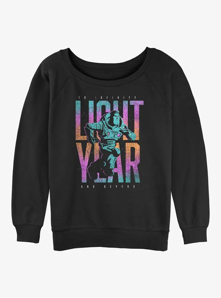 Disney Pixar Lightyear To Infinity and Beyond Womens Slouchy Sweatshirt