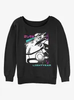 Disney Pixar Lightyear Zurg Portrait Womens Slouchy Sweatshirt