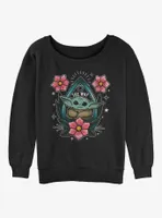 Star Wars The Mandalorian Planchette Child Womens Slouchy Sweatshirt