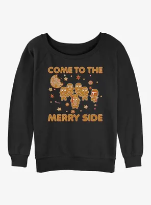 Star Wars Gingerbread Side Womens Slouchy Sweatshirt