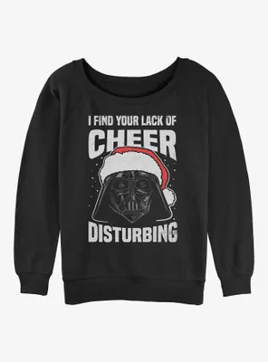 Star Wars Darth Vader Lack of Cheer Womens Slouchy Sweatshirt
