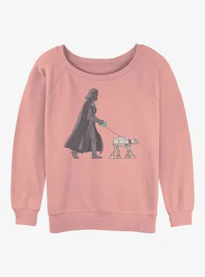 Star Wars Vader Walker Womens Slouchy Sweatshirt