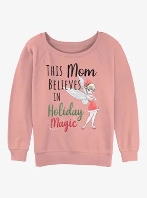 Disney Tinker Bell Holiday Magic Mom Womens Slouchy Sweatshirt