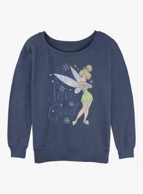 Disney Tinker Bell Snow Good Womens Slouchy Sweatshirt