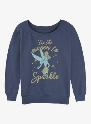 Disney Tinker Bell Sparkle Season Womens Slouchy Sweatshirt
