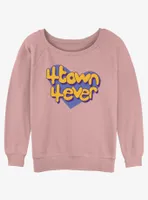 Disney Pixar Turning Red 4Town Heart Womens Slouchy Sweatshirt