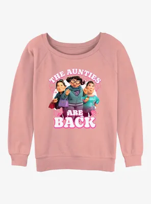 Disney Pixar Turning Red The Aunties Are Back Womens Slouchy Sweatshirt
