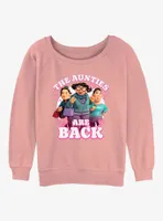 Disney Pixar Turning Red The Aunties Are Back Womens Slouchy Sweatshirt