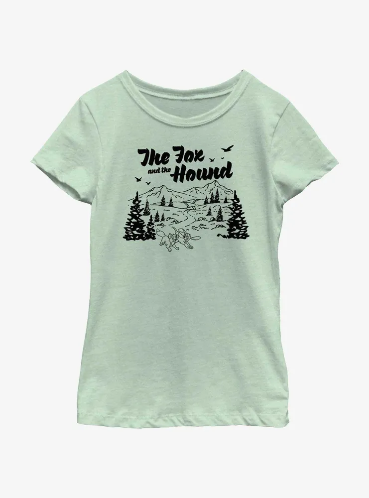 Disney The Fox and Hound Great Outdoors Youth Girls T-Shirt