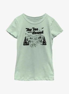 Disney The Fox and Hound Great Outdoors Youth Girls T-Shirt