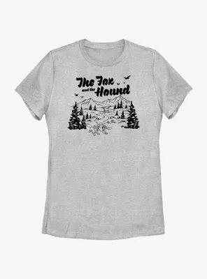 Disney The Fox and Hound Great Outdoors Womens T-Shirt