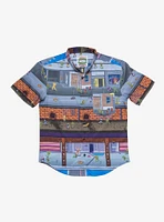 RSVLTS Teenage Mutant Ninja Turtles "Button Mashers" Button-Up Shirt