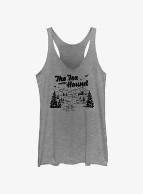 Disney The Fox and Hound Great Outdoors Womens Tank Top