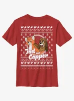 Disney the Fox and Hound Tod Copper Ugly Christmas Youth T-Shirt