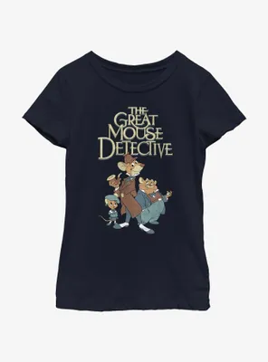 Disney The Great Mouse Detective Mousey Trio Youth Girls T-Shirt