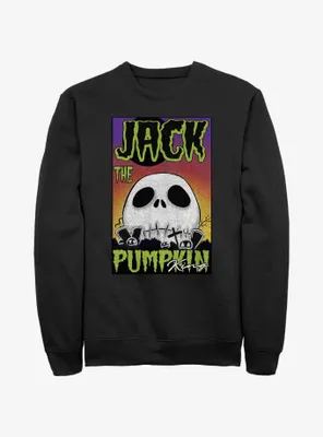 Disney The Nightmare Before Christmas Jack Pumpkin King Skull Poster Sweatshirt
