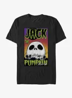 Disney The Nightmare Before Christmas Jack Pumpkin King Skull Poster T-Shirt