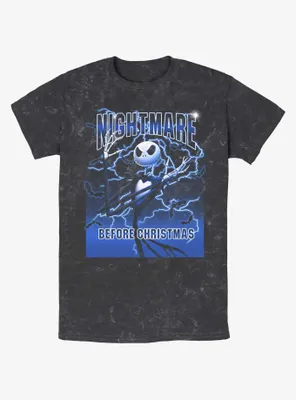 Disney The Nightmare Before Christmas Electric Jack Mineral Wash T-Shirt