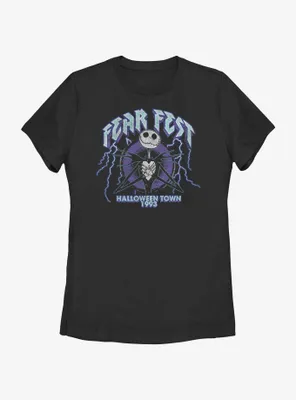 Disney The Nightmare Before Christmas Jack Fear Fest 1993 Womens T-Shirt