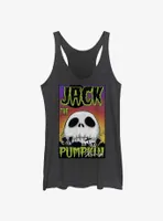 Disney The Nightmare Before Christmas Jack Pumpkin King Skull Poster Womens Tank Top