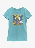 Disney Oliver & Company City Lights Poster Youth Girls T-Shirt