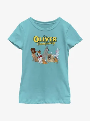 Disney Oliver & Company Who Let The Dogs Out Youth Girls T-Shirt