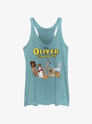 Disney Oliver & Company Who Let The Dogs Out Womens Tank Top