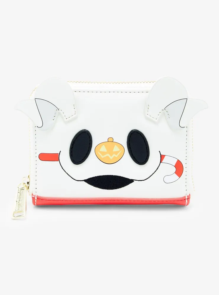 Loungefly Disney The Nightmare Before Christmas Zero Candy Cane Glow-in-the-Dark Small Zip Wallet - BoxLunch Exclusive