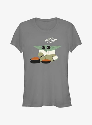 Star Wars The Mandalorian Grogu Munch Girls T-Shirt