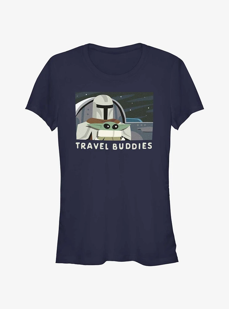 Star Wars The Mandalorian Travel Buddies Girls T-Shirt