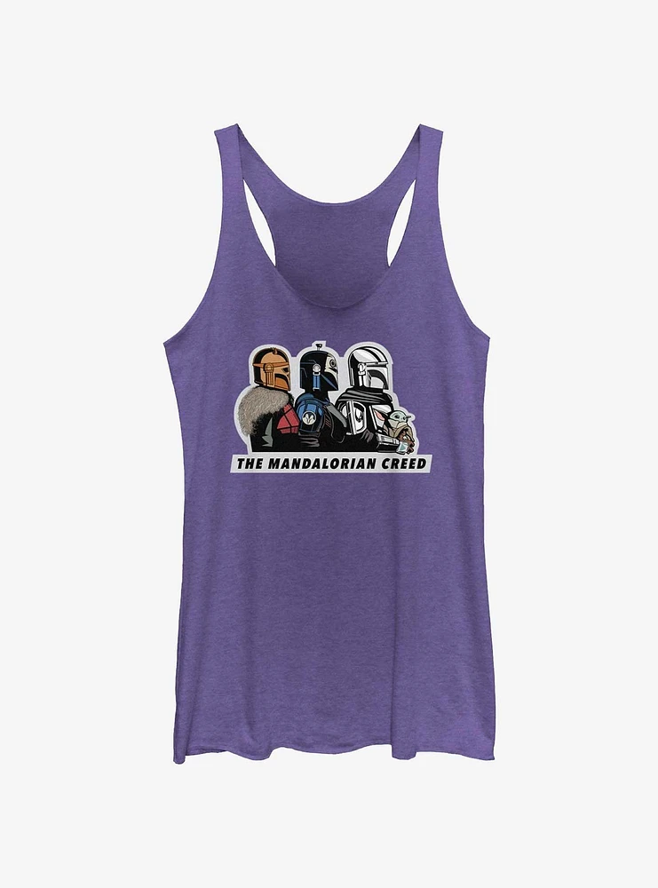 Star Wars The Mandalorian Creed Line Up Girls Tank