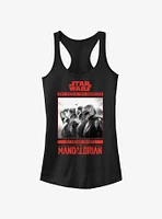 Star Wars The Mandalorian Bounty Hunter Line Up Poster Girls Tank