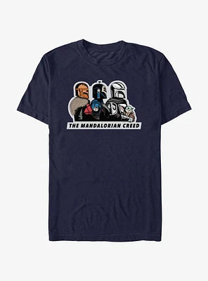 Star Wars The Mandalorian Creed Line Up T-Shirt