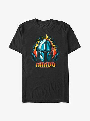 Star Wars The Mandalorian Flame Head T-Shirt