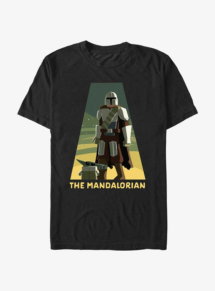 Star Wars The Mandalorian Grogu and Mando Spotlight T-Shirt