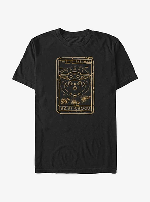 Star Wars The Mandalorian Baby Grogu Tarot Card T-Shirt