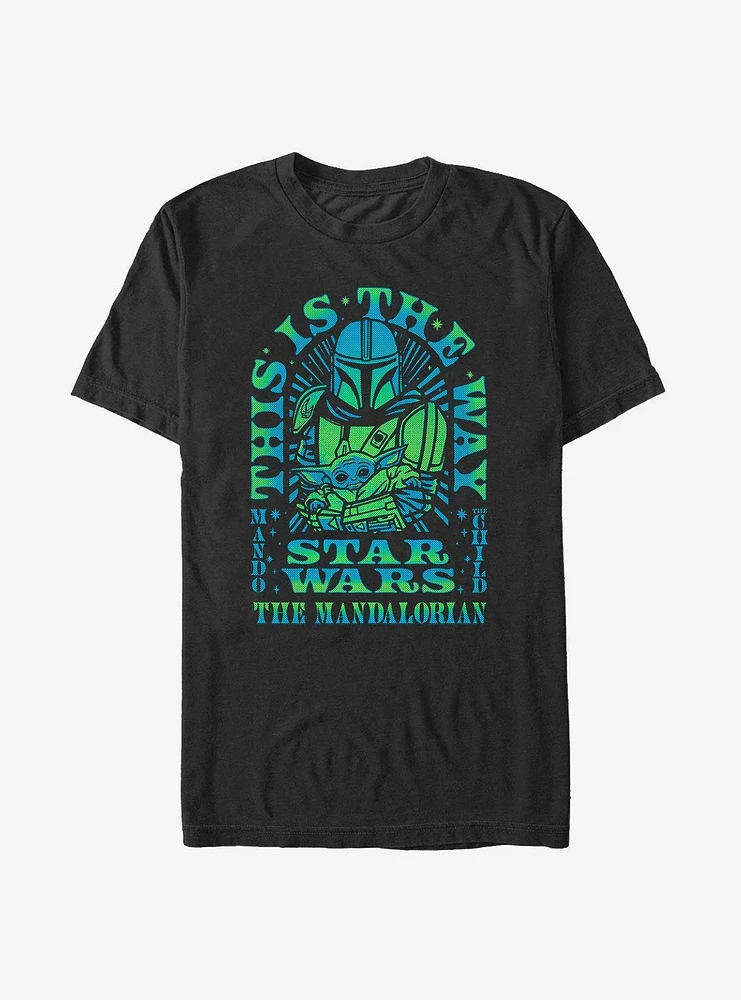 Star Wars The Mandalorian This Is Way Arch Portrait T-Shirt