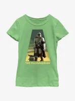 Star Wars The Mandalorian Grogu and Mando Spotlight Youth Girls T-Shirt