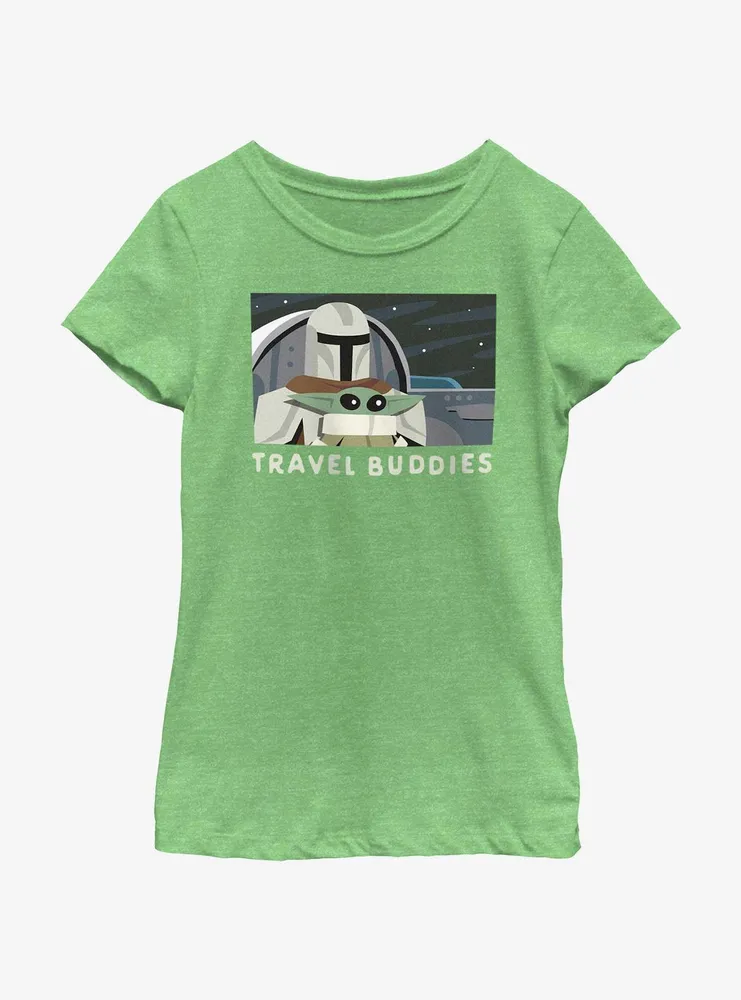 Star Wars The Mandalorian Travel Buddies Youth Girls T-Shirt